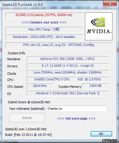 (有這種事)ATI 6950刷6970狂電GTX 580!!