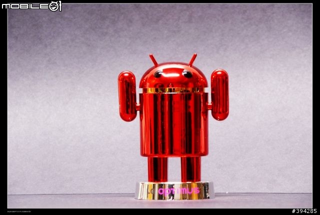 買P500送的紅色喜洋洋Android鏡面紅小公仔