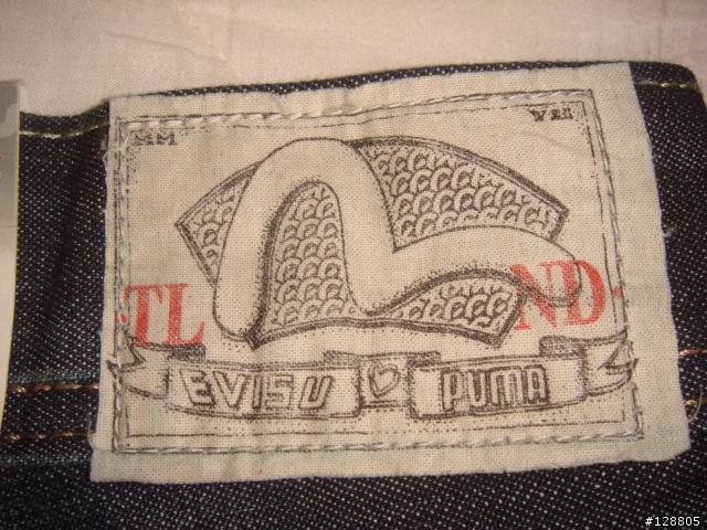 開箱=>EVISU X PUMA 直筒牛仔褲