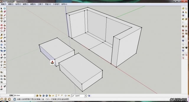 [分享] SketchUP 家具-雙人沙發的製作