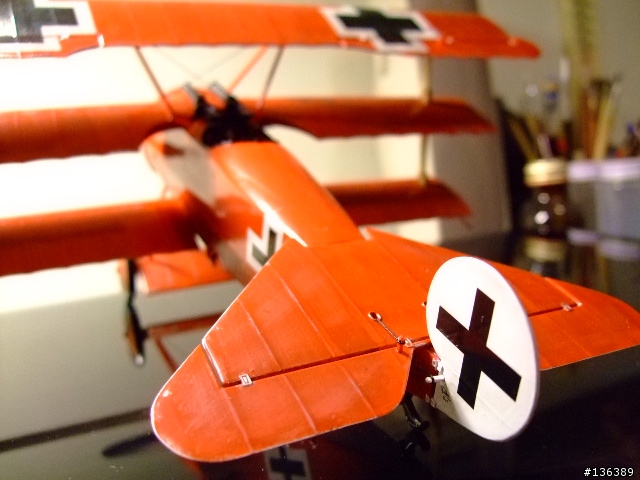 [作品]Fokker DR.I 紅男爵 Revell 1/28 一戰三翼戰鬥機