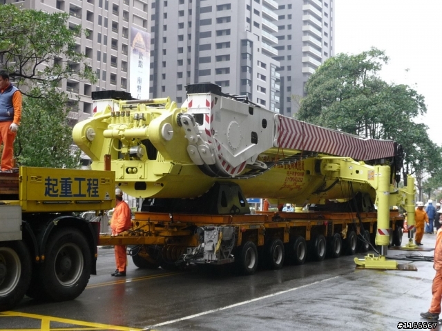 LIEBHERR-1200T吊車上工了 "2/16日新增巨怪躺下照片(拆除)"