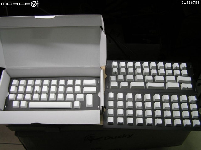 DUCKY DK9008 SNOW版 同場 附送白同刻一組 中文茶軸 開箱