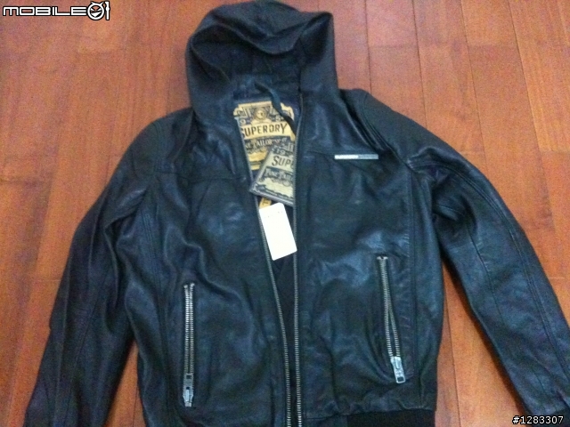 開箱文 Superdry Basic Bomber Leather Jacket(皮衣)