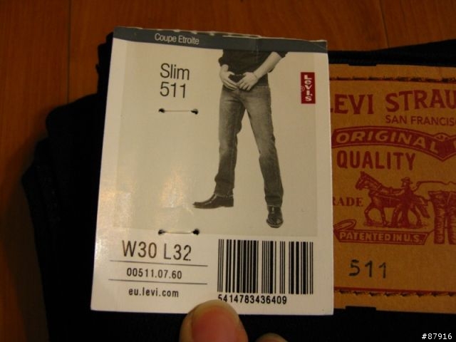 [簡易開箱]Levi's 511 slim by ASOS