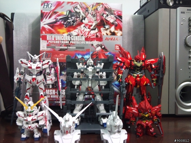 (雙開箱)HG獨角獸&新安州---鈦合金版
