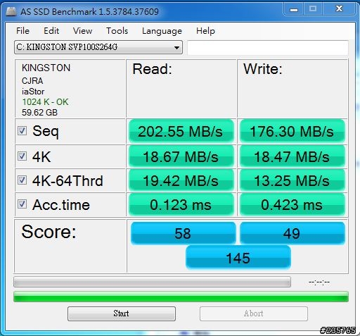 [開箱測試文]]第一次的ssd...Kingston SSDnow 100 V+ 64GB！