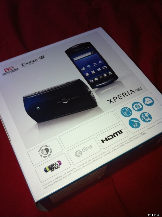 SonyEricsson XPERIA NEO藍，參上（20110405新增古意實拍照）