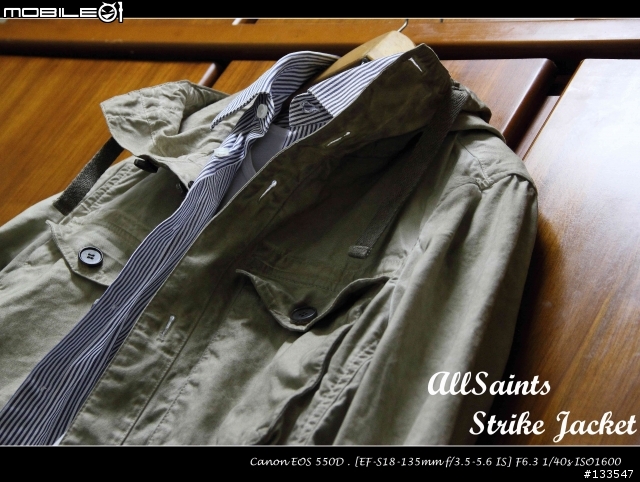 [開箱+影音分享] AllSaints Strike Jacket  ( Size: S、Colour Dirty Oil Wash )