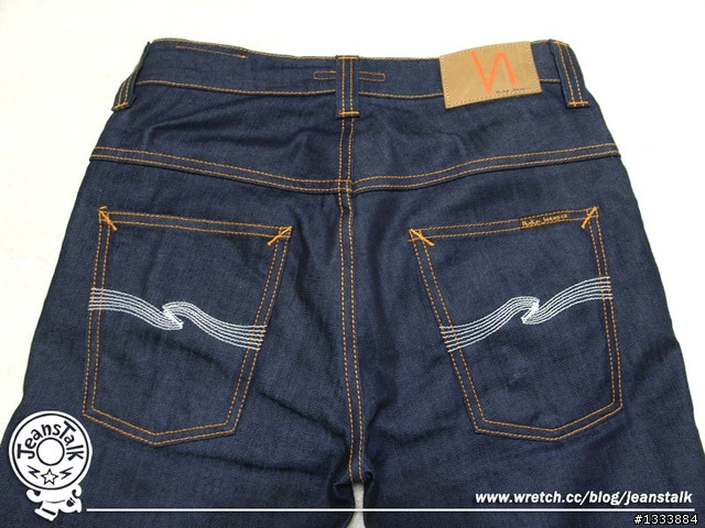 ☆開箱+實穿文☆ nudie Thin Finn Organic Dry Ecru Embro Skinny Jeans(新)