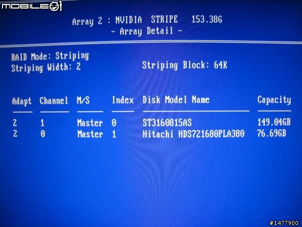 raid0之後抓不到第三顆硬碟