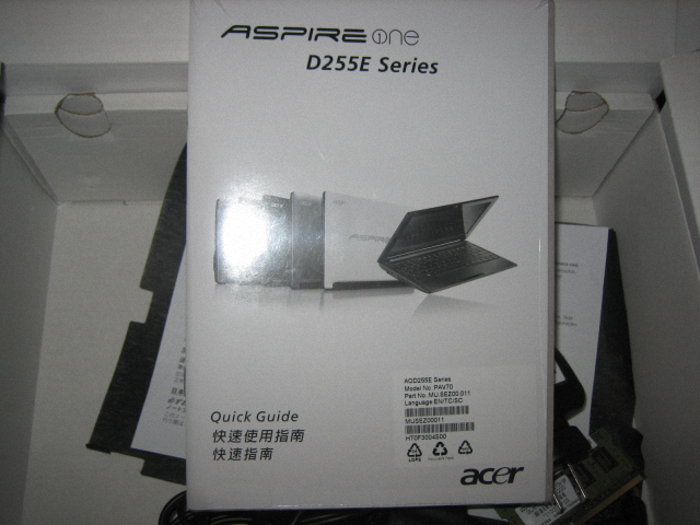 ACER小筆電D255E不專業開箱文
