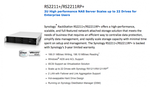 開心的Synology RS2211+ 和 RX1211 簡單開箱照