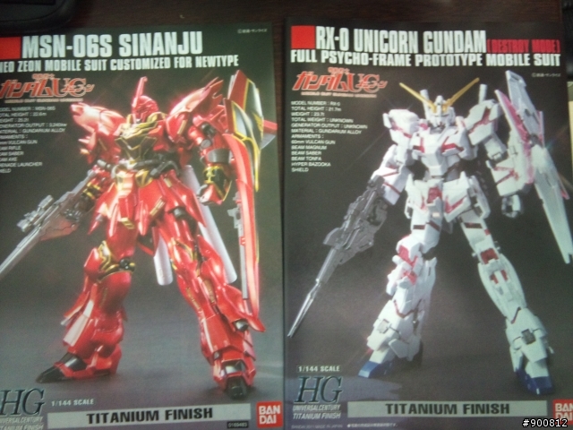 (雙開箱)HG獨角獸&新安州---鈦合金版