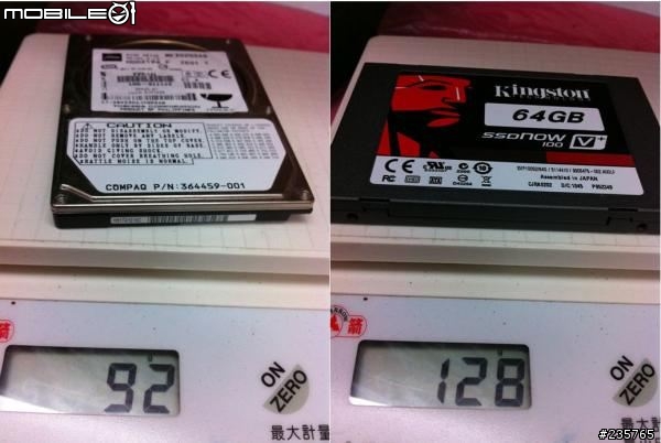 [開箱測試文]]第一次的ssd...Kingston SSDnow 100 V+ 64GB！