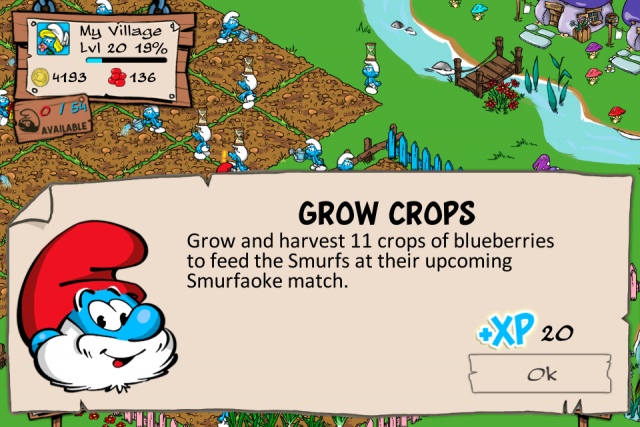 遊戲 smurfs' village 任務卡關