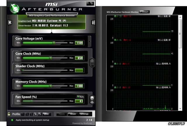 [超頻] 微星HD6850大螳螂超頻版、技嘉HD6850雙交火超頻