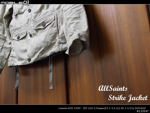 [開箱+影音分享] AllSaints Strike Jacket  ( Size: S、Colour Dirty Oil Wash )