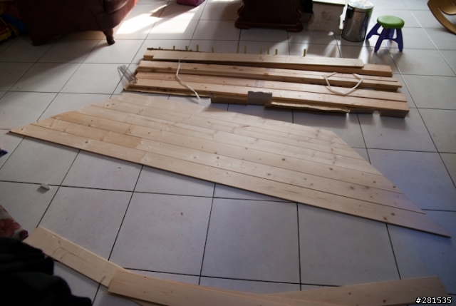 [DIY] 八角窗台使用杉木壁板大改造