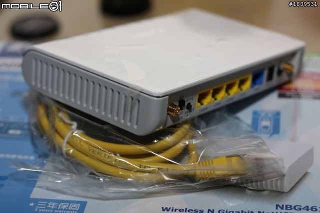 【開箱文】合勤 NBG 4615 極速法拉利III NETUSB 無線路由器