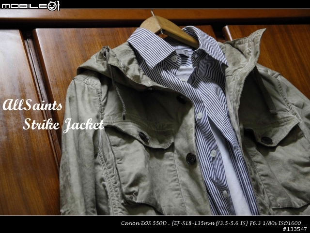 [開箱+影音分享] AllSaints Strike Jacket  ( Size: S、Colour Dirty Oil Wash )