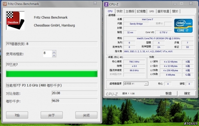 Sandy Beidge G73SW簡單測試~