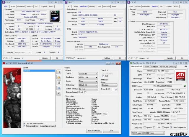 [超頻] 微星HD6850大螳螂超頻版、技嘉HD6850雙交火超頻