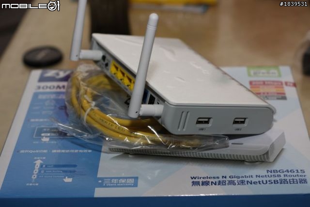 【開箱文】合勤 NBG 4615 極速法拉利III NETUSB 無線路由器