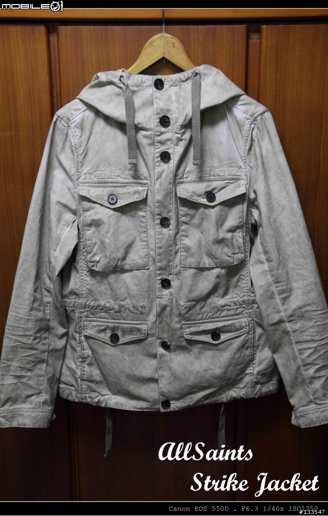 [開箱+影音分享] AllSaints Strike Jacket  ( Size: S、Colour Dirty Oil Wash )