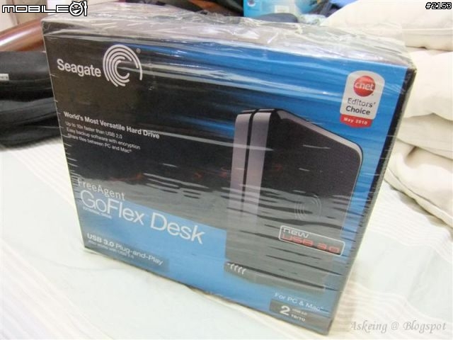 [開箱] Seagate FA GoFlex Desk 2TB 外接硬碟