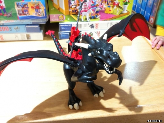 (有圖了)偽開箱 Play Mobil 摩比人 4838 大黑魔龍(戀龍者勿入)