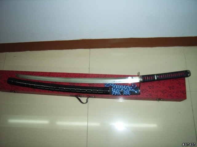 訂作自己的私人日本刀  全銀刀裝 飛燒釘子刃(made in china)