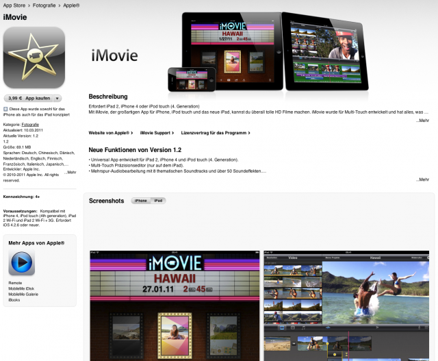 GarageBand & iMovie for iPad 上市了！