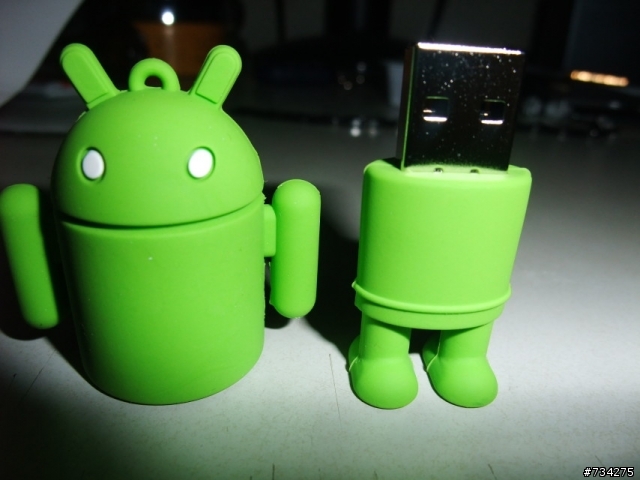 ［小驚喜］Android 薑餅人4G隨身碟 - 開箱(袋)