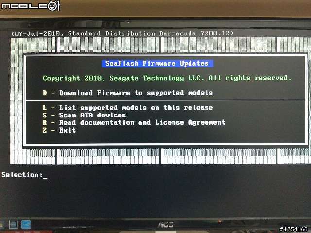 Seagate 7200.12 1TB硬碟升級 + 韌體更新實驗