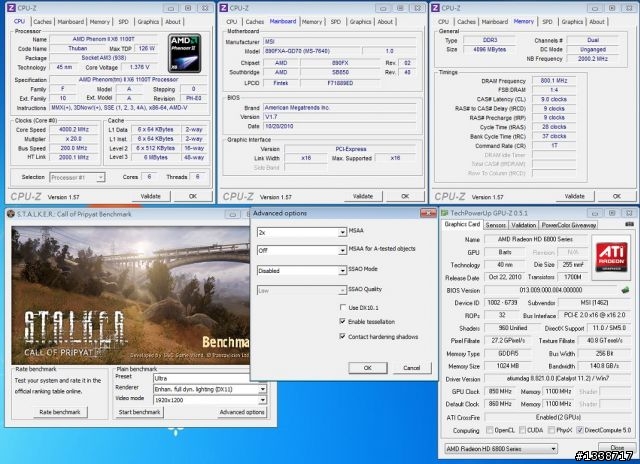 [超頻] 微星HD6850大螳螂超頻版、技嘉HD6850雙交火超頻