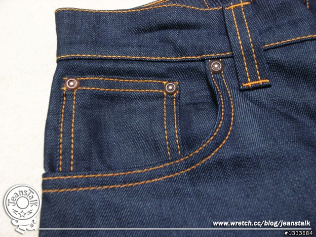 ☆開箱+實穿文☆ nudie Thin Finn Organic Dry Ecru Embro Skinny Jeans(新)