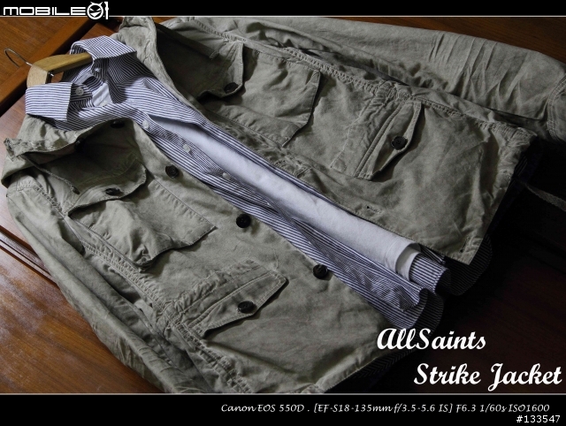 [開箱+影音分享] AllSaints Strike Jacket  ( Size: S、Colour Dirty Oil Wash )