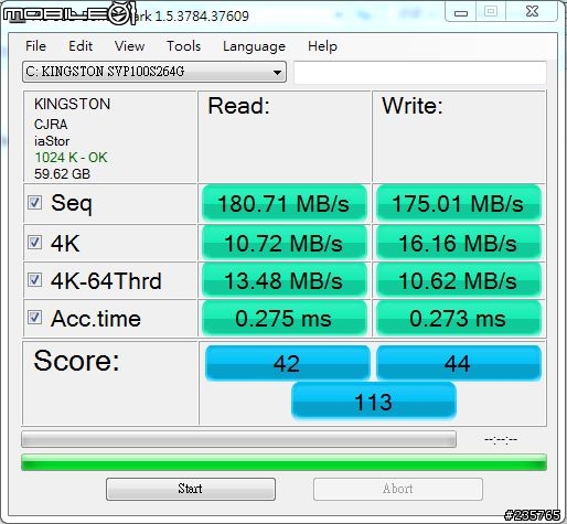 [開箱測試文]]第一次的ssd...Kingston SSDnow 100 V+ 64GB！
