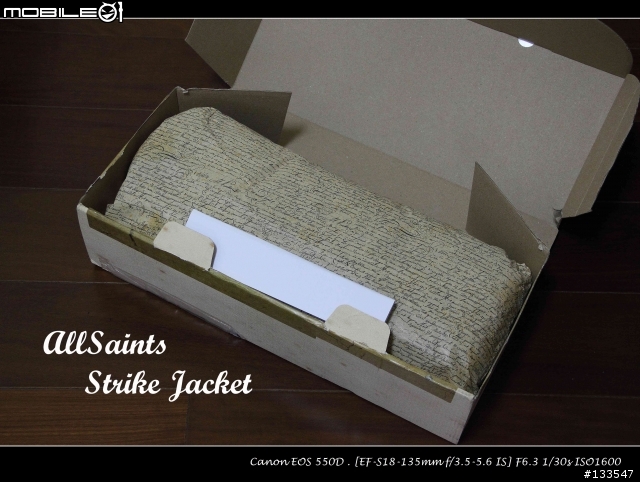 [開箱+影音分享] AllSaints Strike Jacket  ( Size: S、Colour Dirty Oil Wash )