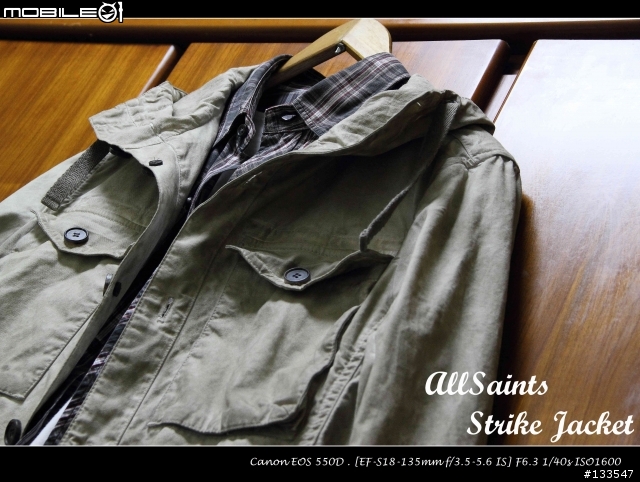 [開箱+影音分享] AllSaints Strike Jacket  ( Size: S、Colour Dirty Oil Wash )