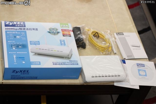 【開箱文】合勤 NBG 4615 極速法拉利III NETUSB 無線路由器