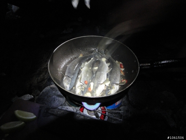 野溪泡湯兼釣苦花