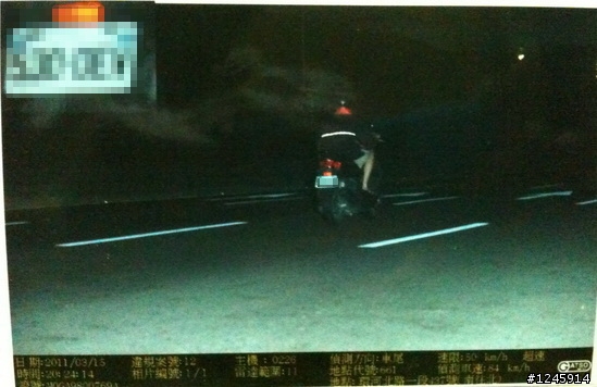 騎車上課途中10分鐘被拍到2張超速(有圖有真相)