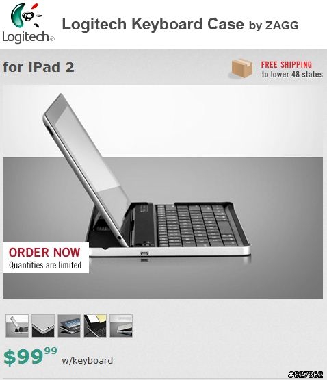 Logitech iPad2 Keyboard case by ZAGG 預購首發開箱 ~記者於美國第一手連線