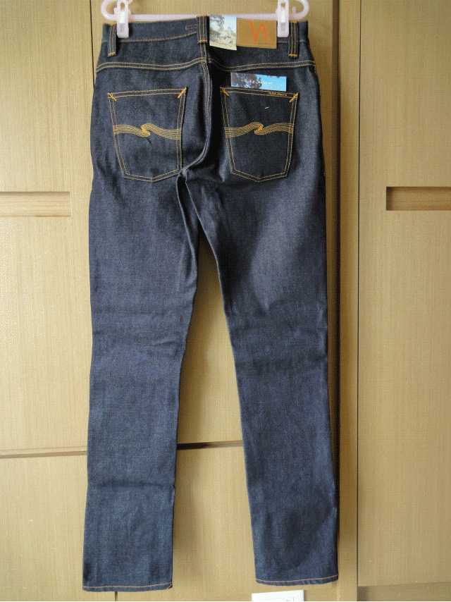 【開箱】Nudie Grim Tim Dry Dirty Organic jeans(瑞典原色牛)