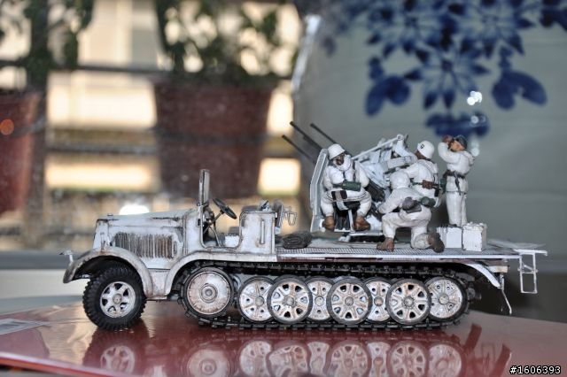 (軍模發表)1/35二戰德軍Sd.Kfz.7 /1 20mm Flakvierling