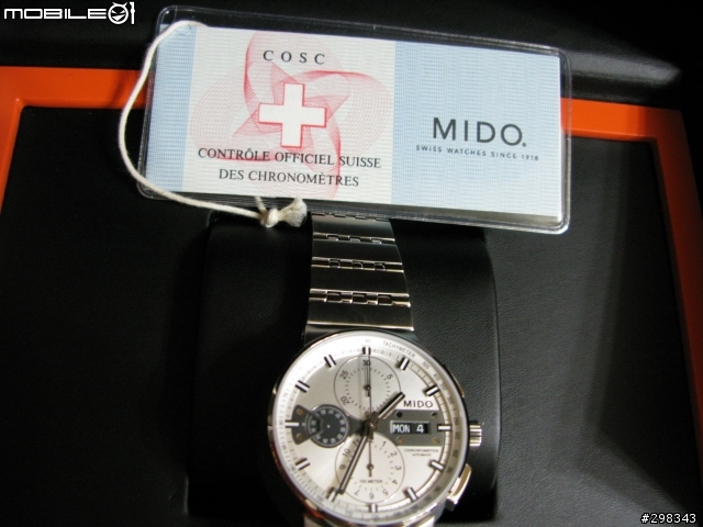 簡單的開箱文~天文認證 MIDO  All Dial天文台認證羅馬競技場計時機械錶-44mm