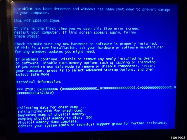Acer Aspire M5810當機出現的畫面，可以幫我看看是出了什麼問題？
