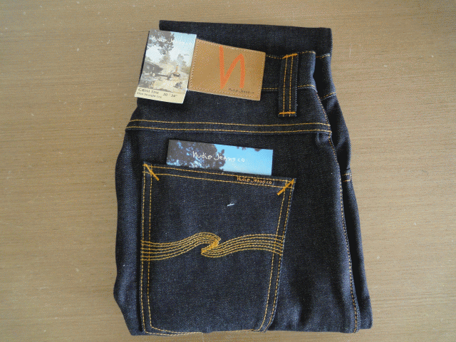【開箱】Nudie Grim Tim Dry Dirty Organic jeans(瑞典原色牛)